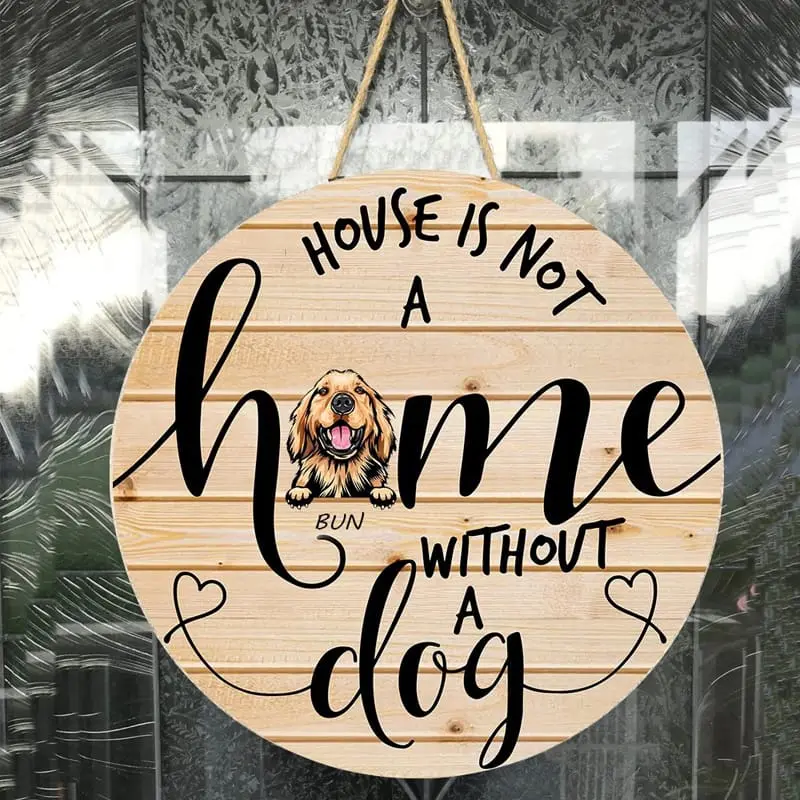 Dog Wooden Sign