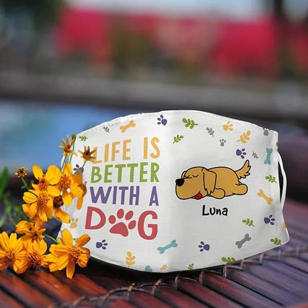 Dog Design Mask