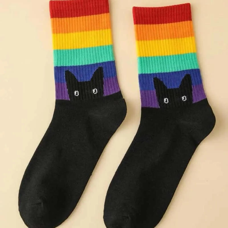 Pride Cat Socks