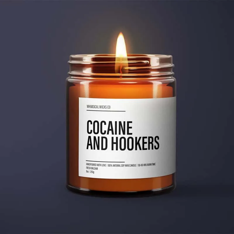 Cocaine Hookers Candle