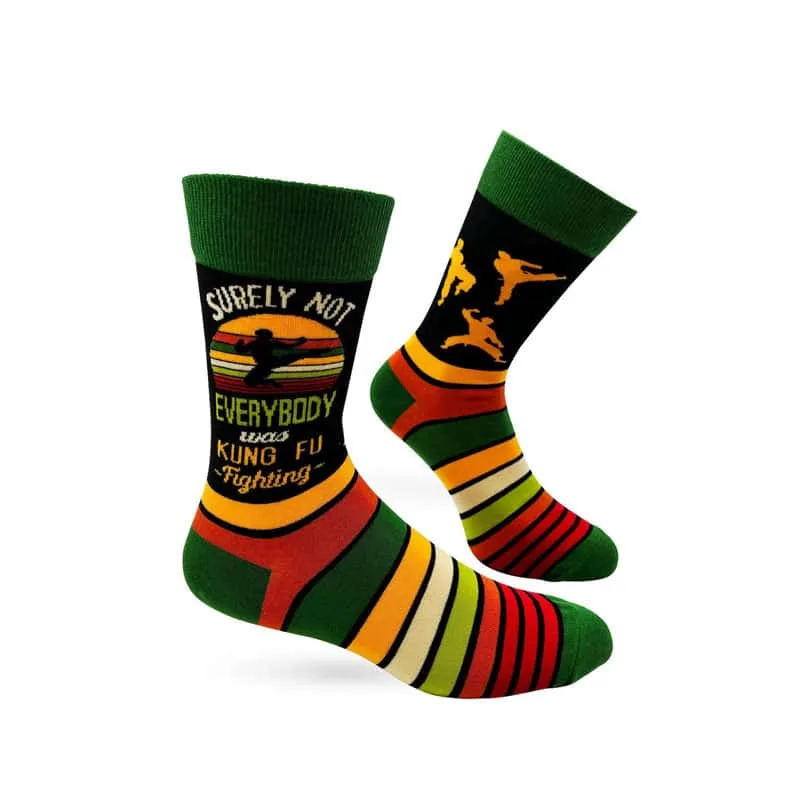 Not Everybody Knows Kung Fu Fighting Socks