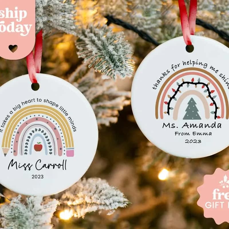 Christmas Teacher Ornament