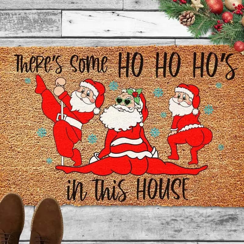 Ho Ho Hos in This House Doormat