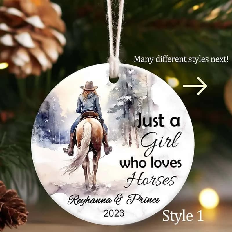Personalized Horse Ornament
