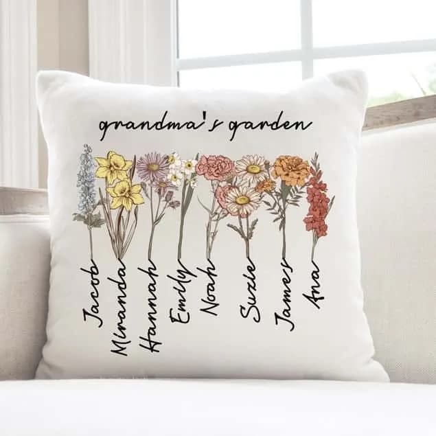 Grandmas Garden Pillow