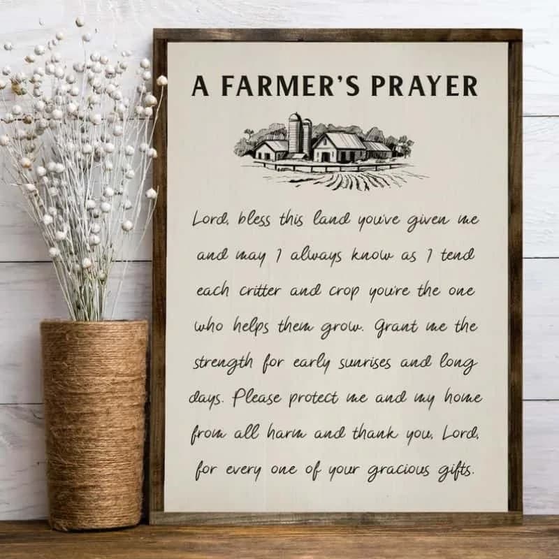 Farmhouse Prayer Canvas Print