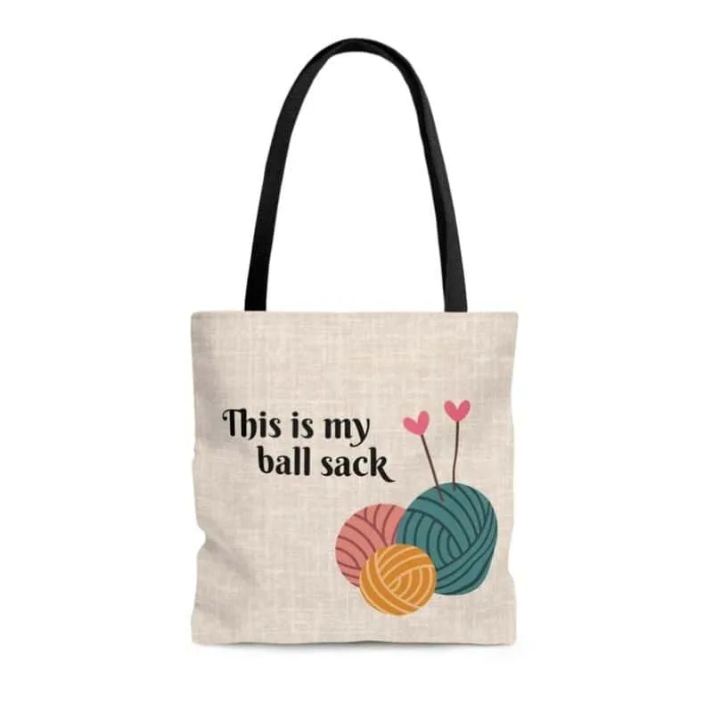 Yarn-themed Tote Bags for Knitting Lovers
