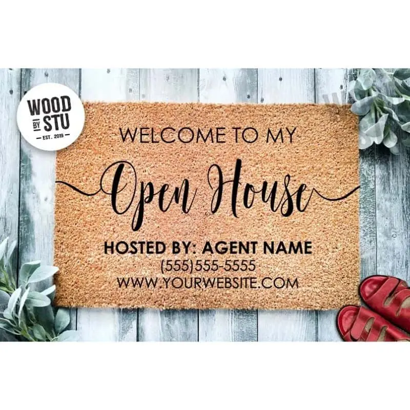 Personalized Realtor Doormat House Selling