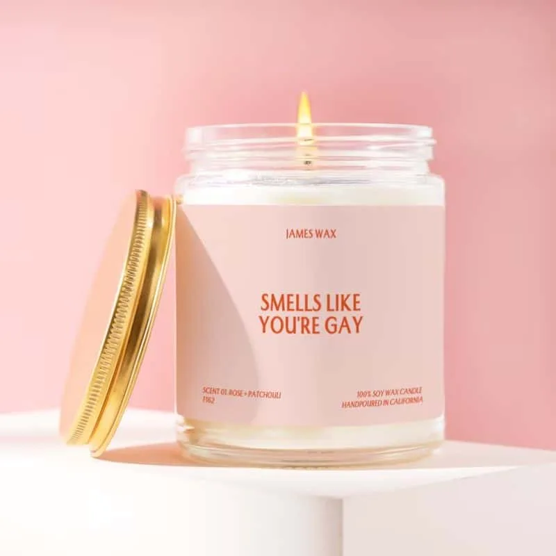 Proudly Gay Lgbtq+ Candle Gift