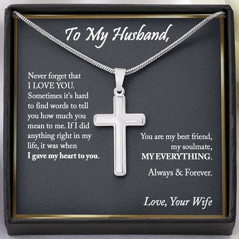 Husband Cross Necklace