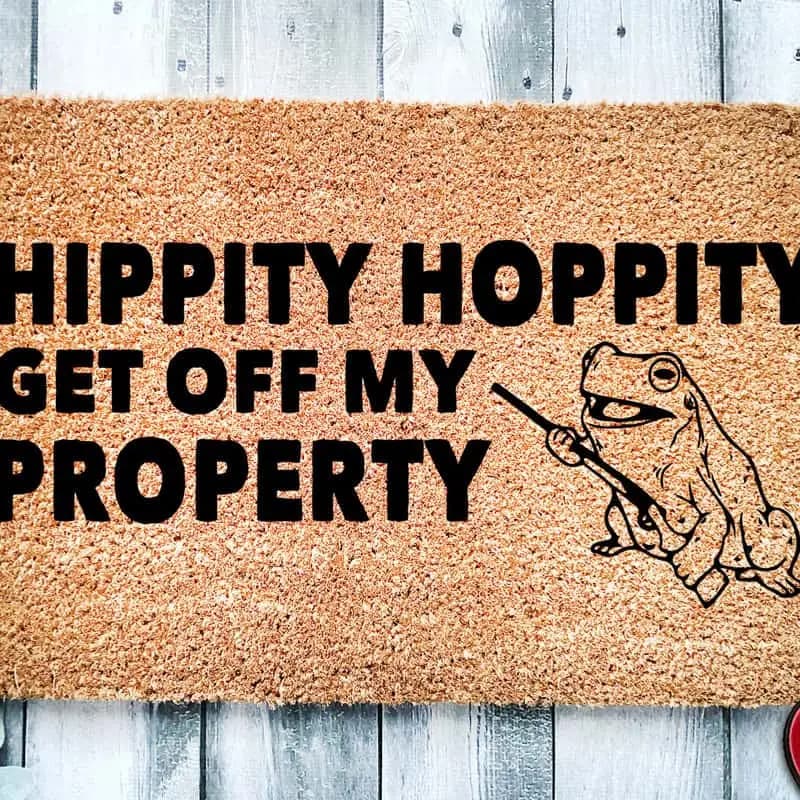 Hippity Hoppity Doormat