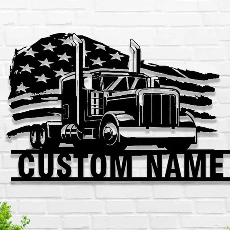 Trucker Metal Art