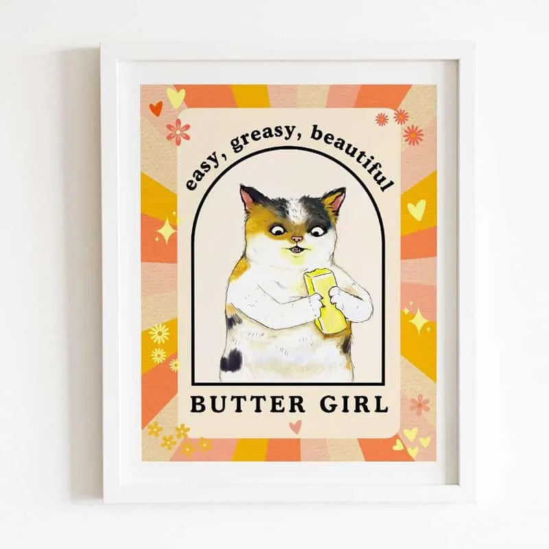 Funny Cat Wall Art