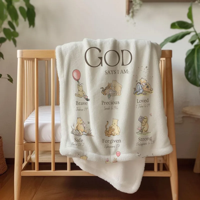 Christian Nursery Affirmation Blanket