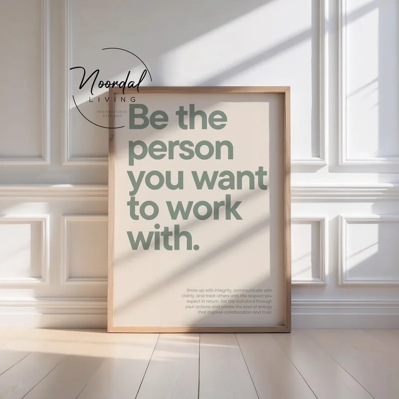 Be the Person Office Wall Print