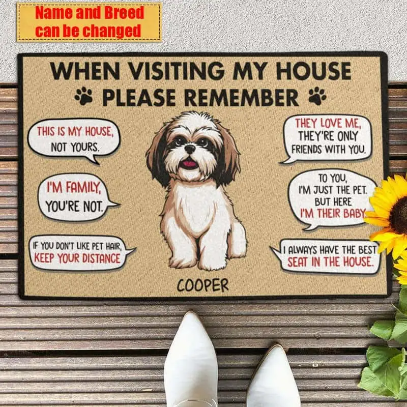 Funny Dog Doormat